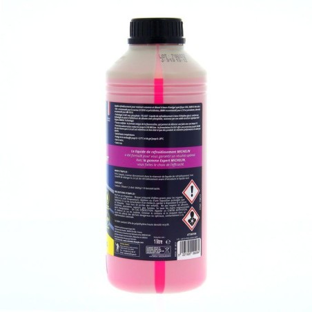 Liquide de refroidissement- MICHELIN - Rose - Adapté aux normes VAG BMW MERCEDES - 1L