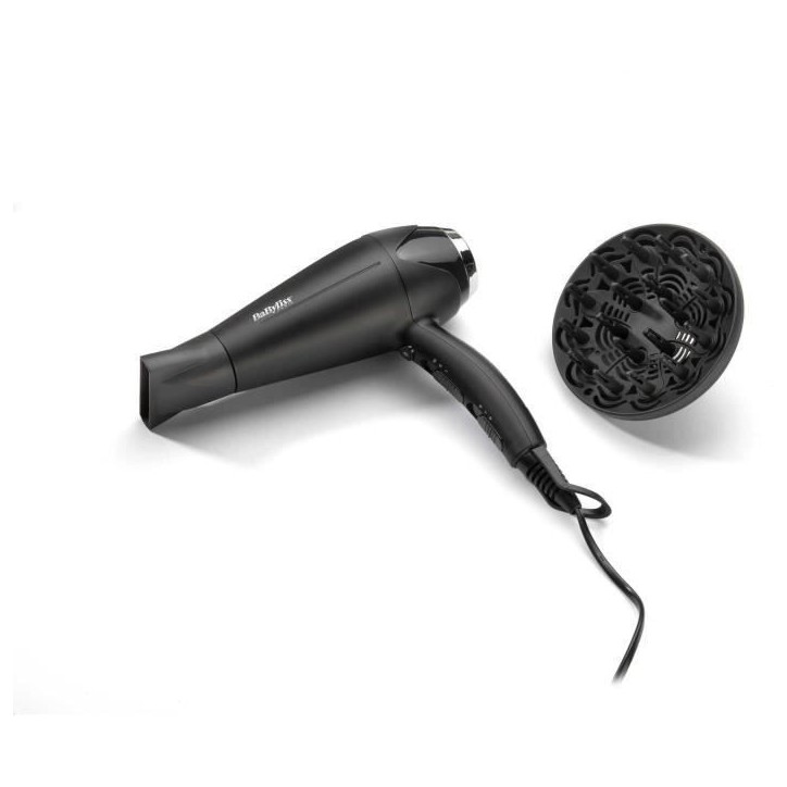 Seche-cheveux - BaByliss - D572DE Turbo Smooth 2200 avec Technologie Ionique et Céramique Seche-cheveux - BaByliss - D572DE Turbo Smooth 2200 avec Technologie Ionique et Céramique
