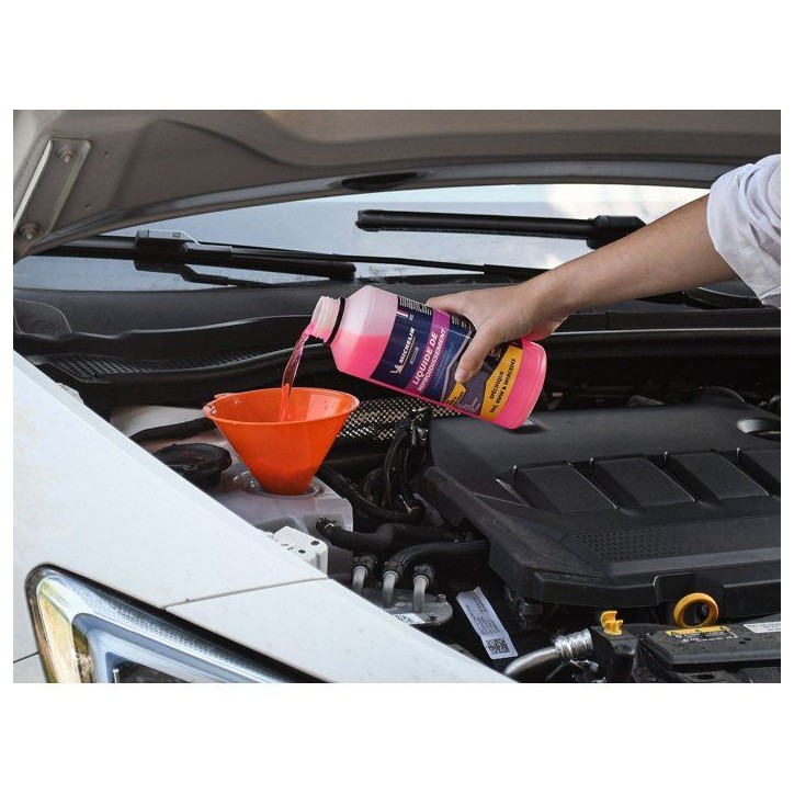 Liquide de refroidissement- MICHELIN - Rose - Adapté aux normes VAG BMW MERCEDES - 1L