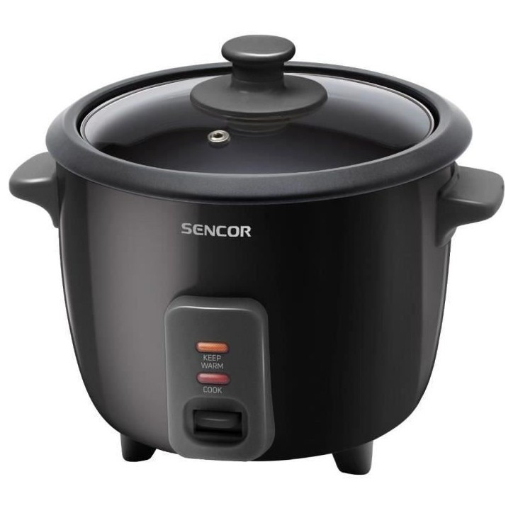 Cuiseur a riz electrique Sencor - SRM 0601BK - Cuiseur a Riz avec Voyants Lumineux, 300 W, Noir Cuiseur a riz electrique Sencor - SRM 0601BK - Cuiseur a Riz avec Voyants Lumineux, 300 W, Noir