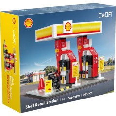 CADA Bâtiments - Jeu de construction - Station-service Shell - 305 pieces - Des 8 ans