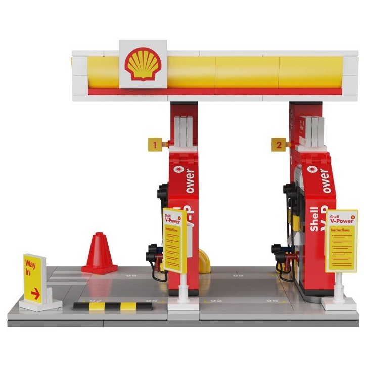 CADA Bâtiments - Jeu de construction - Station-service Shell - 305 pieces - Des 8 ans CADA Bâtiments - Jeu de construction - Station-service Shell - 305 pieces - Des 8 ans