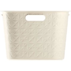 Coffre a Linge - Softex - 45 L - Blanc Cassé - Curver