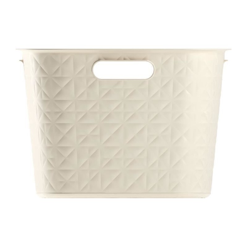 Coffre a Linge - Softex - 45 L - Blanc Cassé - Curver