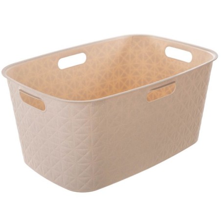 Coffre a Linge - Softex - 45 L - Blanc Cassé - Curver