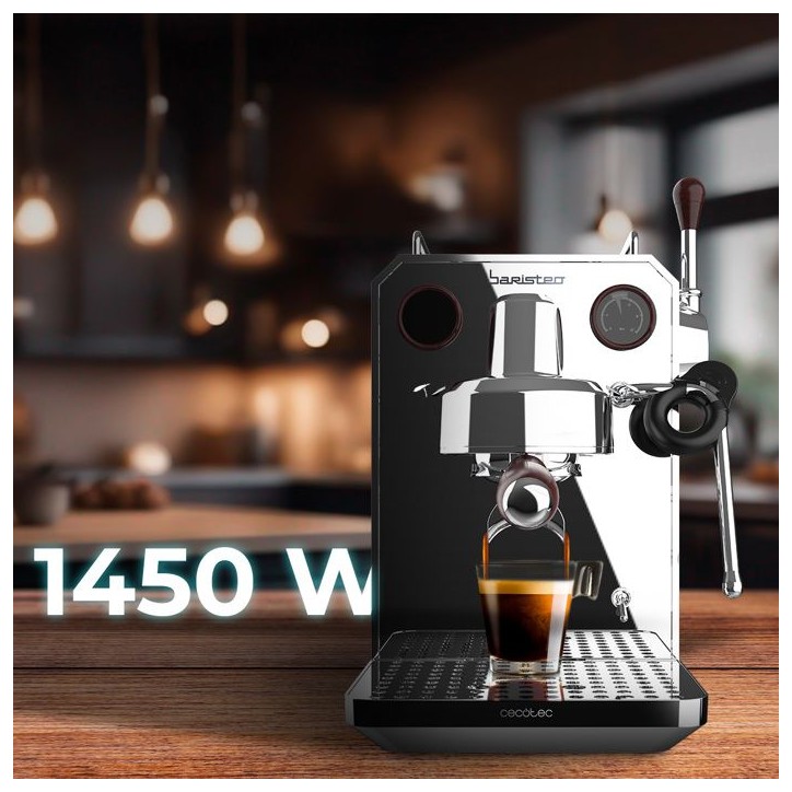 Machine a café - CECOTEC - Baristeo Intima - 1850 W - 15 bars - 1,7 L - Argent Machine a café - CECOTEC - Baristeo Intima - 1850 W - 15 bars - 1,7 L - Argent