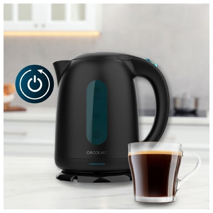 Bouilloire - CECOTEC - Thermosense 180 - 2200 W - 1,7 L - Socle 360° - Noir