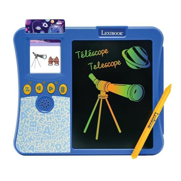 Imagier interactif - LEXIBOOK - Bilingue - 200 cartes éducatives - Tablette a dessin - Apprentissage ludique
