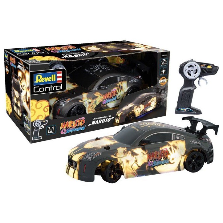 Voiture radiocommandée - REVELL Control - Drift Car RC - Naruto - 2,4 ghz - Échelle 1:18 - Des 6 ans Voiture radiocommandée - REVELL Control - Drift Car RC - Naruto - 2,4 ghz - Échelle 1:18 - Des 6 ans