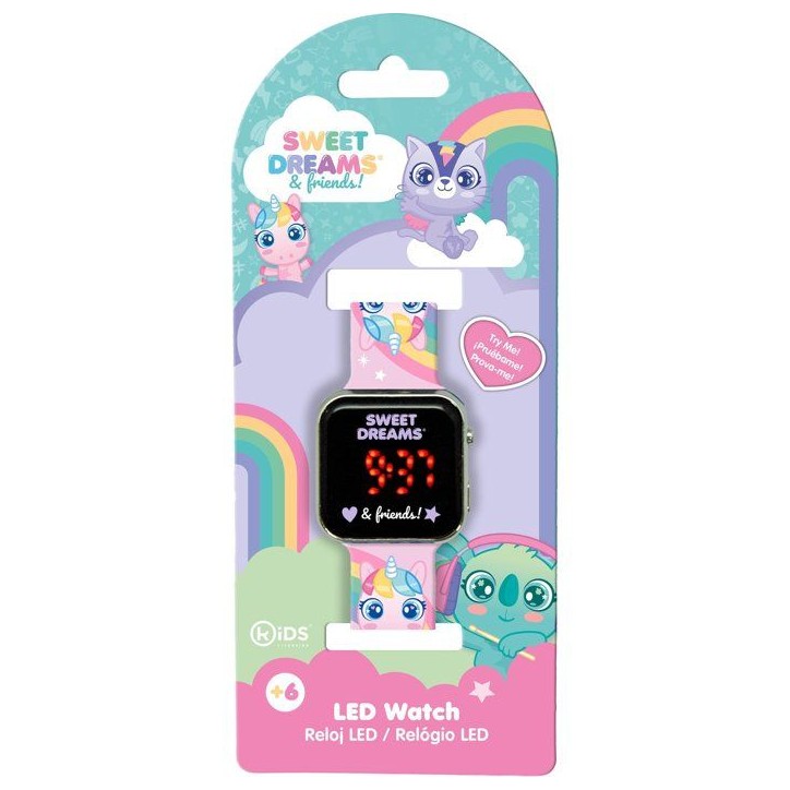 Montre LED - KIDS LICENSING - Sweet Dreams - Des 4 ans Montre LED - KIDS LICENSING - Sweet Dreams - Des 4 ans