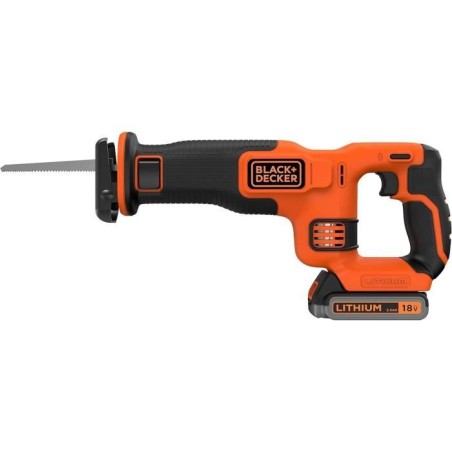 Scie sabre BLACK+DECKER BDCR18E1-QW sans fil - 18V lithium - avec batterie 2,5Ah