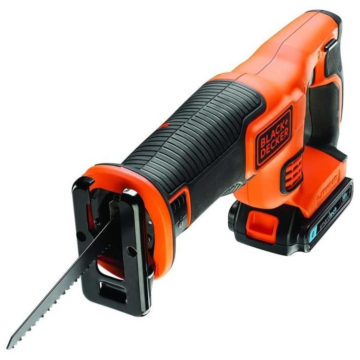 Scie sabre BLACK+DECKER BDCR18E1-QW sans fil - 18V lithium - avec batterie 2,5Ah