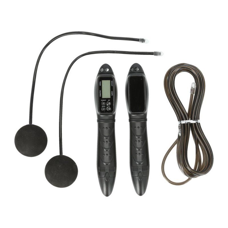 Corde a Sauter sans fil - ENDURANCE - Noir