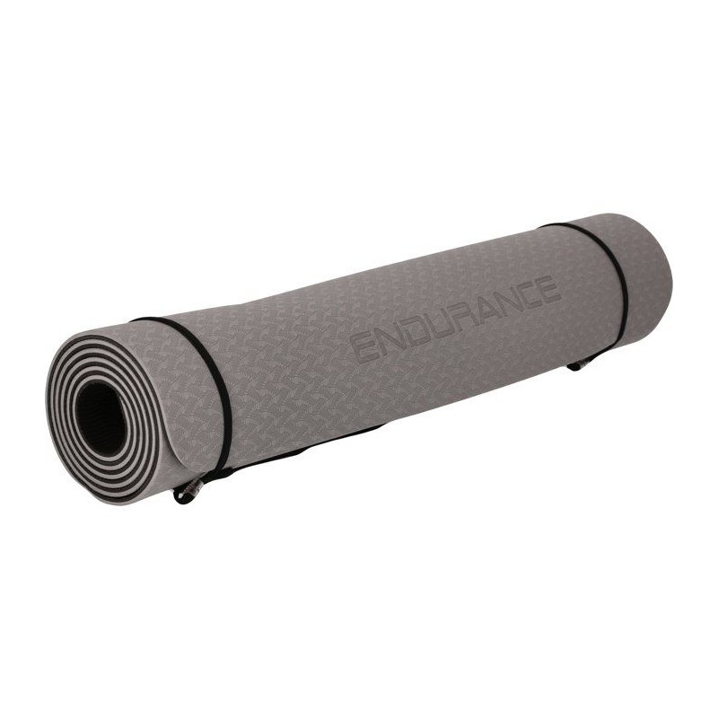 Tapis de Yoga - ENDURANCE - 6 mm - Gris