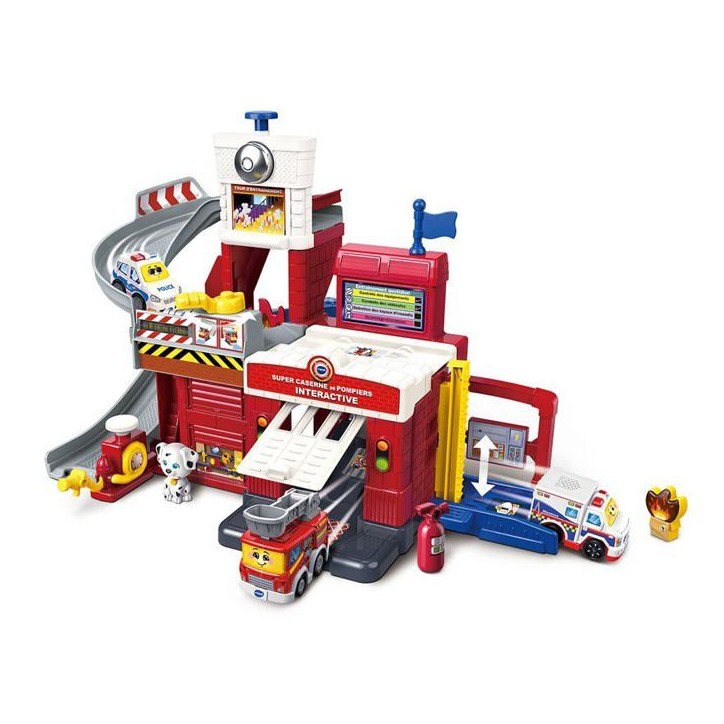 Jouet interactif - Vtech - TUT TUT Bolides Tour de Sauvetage Caserne - 18 mois et plus - Rouge - 22 pieces Jouet interactif - Vtech - TUT TUT Bolides Tour de Sauvetage Caserne - 18 mois et plus - Rouge - 22 pieces