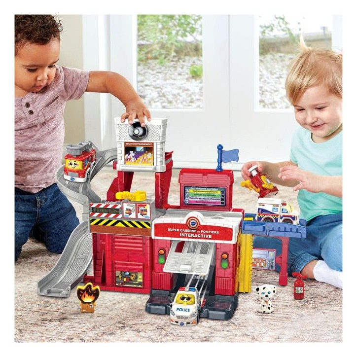 Jouet interactif - Vtech - TUT TUT Bolides Tour de Sauvetage Caserne - 18 mois et plus - Rouge - 22 pieces Jouet interactif - Vtech - TUT TUT Bolides Tour de Sauvetage Caserne - 18 mois et plus - Rouge - 22 pieces