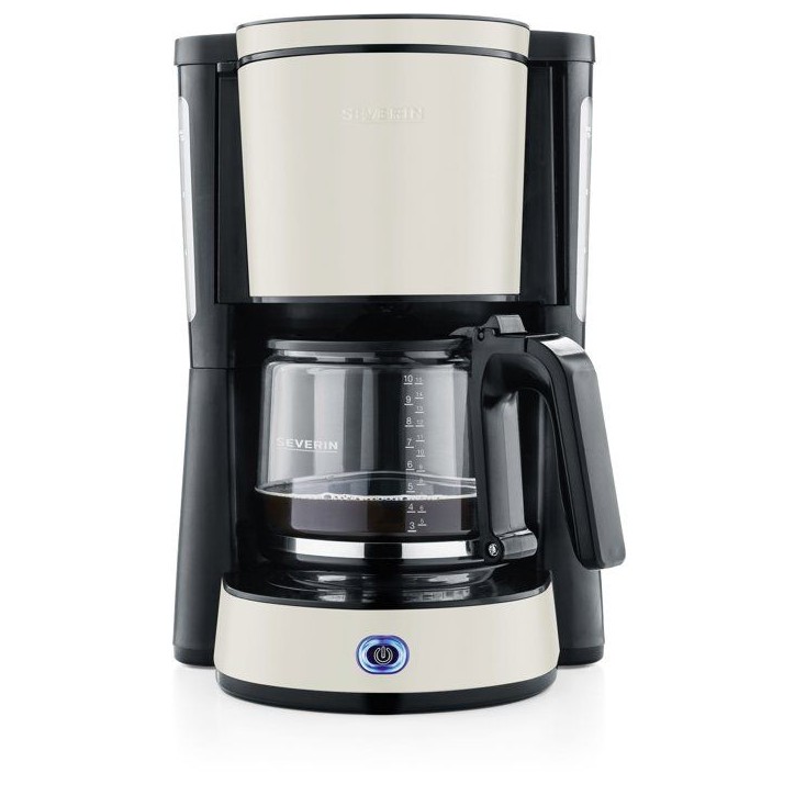 Cafetiere Filtre Type jusqu'a 10 tasses - SEVERIN - KA9575 - 1,4L - Systeme anti-goutte - Filtre permanent amovible - Beige Cafetiere Filtre Type jusqu'a 10 tasses - SEVERIN - KA9575 - 1,4L - Systeme anti-goutte - Filtre permanent amovible - Beige