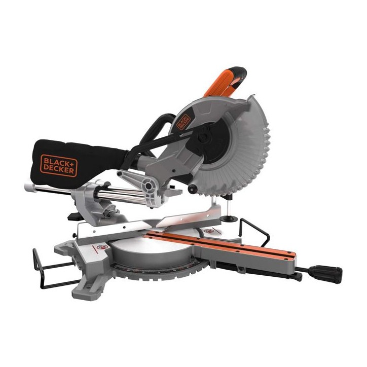 Scie a onglets - BLACK&DECKER - BES700-QS - 1600W - Profondeur de coupe 70mm Scie a onglets - BLACK&DECKER - BES700-QS - 1600W - Profondeur de coupe 70mm