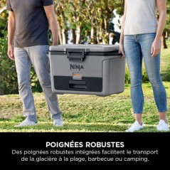 Glaciere roulante FB151EUGY FrostVault - NINJA - Rigide - 47L - Grise
