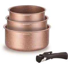 Set de 3 casseroles - Tous feux dont induction - ARTHUR MARTIN - AM236