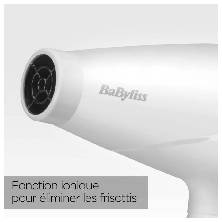 Seche-cheveux - BaByliss - 6704WE Speed Pro 2000 - Moteur AC - Fabriqué en Italie Seche-cheveux - BaByliss - 6704WE Speed Pro 2000 - Moteur AC - Fabriqué en Italie