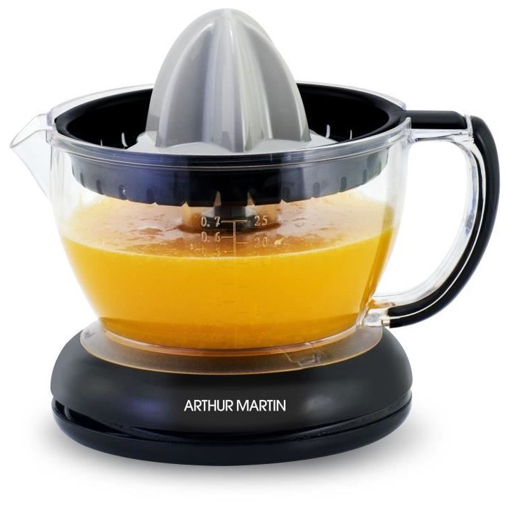 Presse-agrumes électrique - ARTHUR MARTIN - AMPA07 - 700 ml - 2 cônes - Bec verseur Presse-agrumes électrique - ARTHUR MARTIN - AMPA07 - 700 ml - 2 cônes - Bec verseur