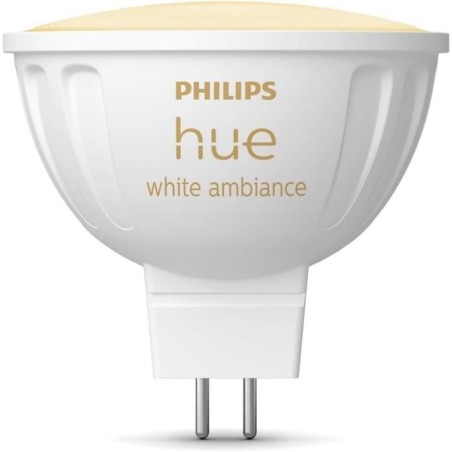 Ampoule connectée - PHILIPS HUE - MR16 - Lumiere blanche - Compatible