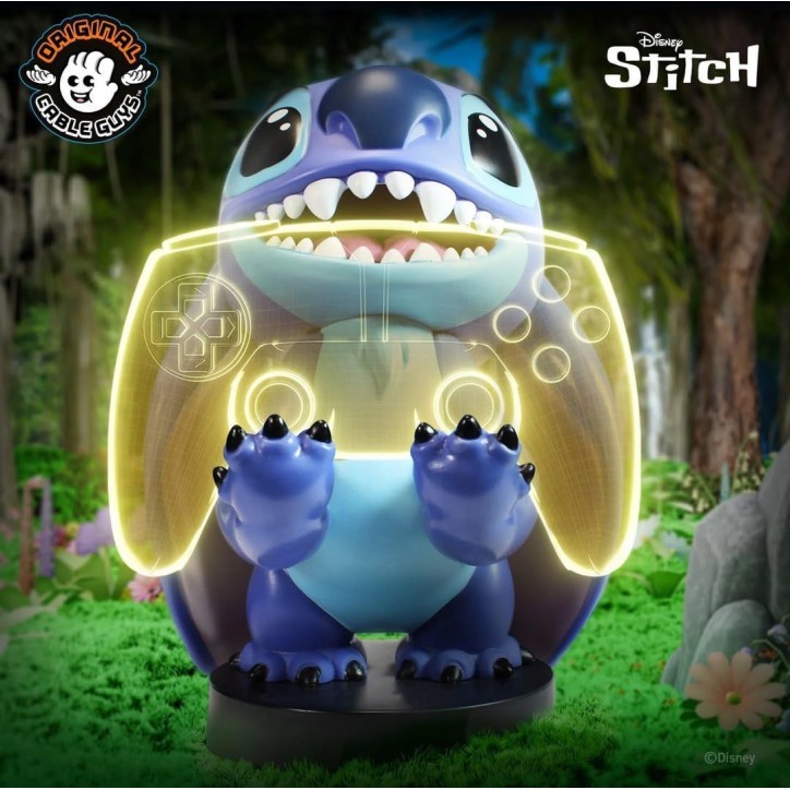 Figurine Disney Stitch Sourire - EXQUISITE GAMING - Cable Guys - Support écouteurs, smartphone ou petit accessoire - 20 cm Figurine Disney Stitch Sourire - EXQUISITE GAMING - Cable Guys - Support écouteurs, smartphone ou petit accessoire - 20 cm