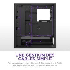 Boitier moyen-tour compact ATX - NZXT - CC-H52FB-R1 - H5 Flow RGB avec