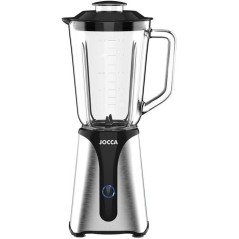 Mixeur - JOCCA - 350 W - Bol en verre 1 L - Bouteille 600 ml - Noir