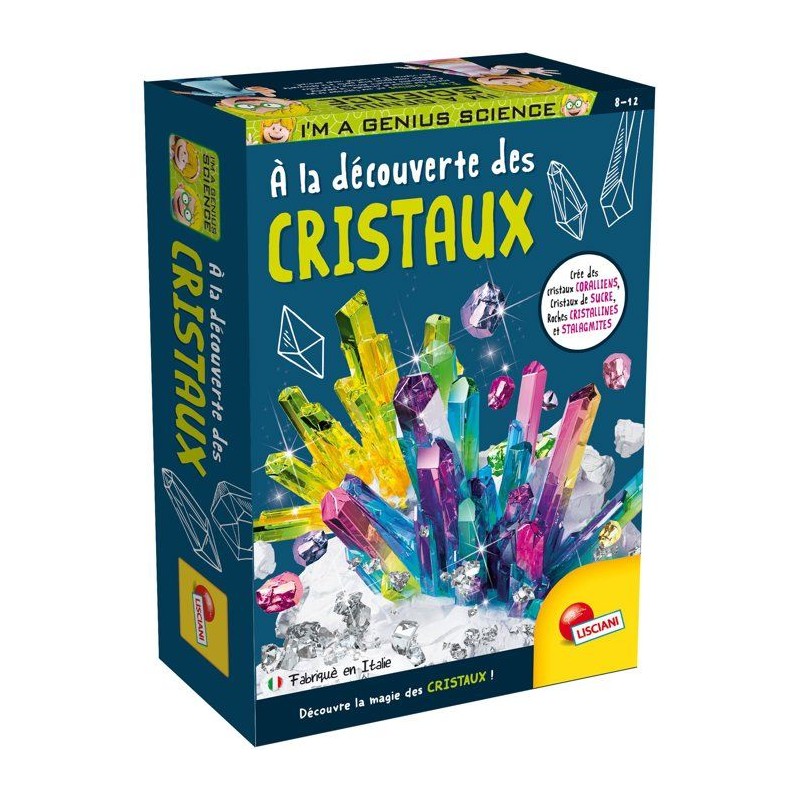 I'M A GENIUS Pocket Découverte des Cristaux - Kit Scientifique - LISC