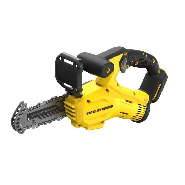 Scie d'élagage sans fil - Stanley Fatmax - SFMCPS415B-XJ - 18V - chaîne 15cm - Sans batterie Scie d'élagage sans fil - Stanley Fatmax - SFMCPS415B-XJ - 18V - chaîne 15cm - Sans batterie