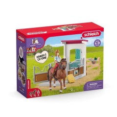 Figurine Horse Box Hannah et Cayenne, Schleich 42710 Horse club, des 5