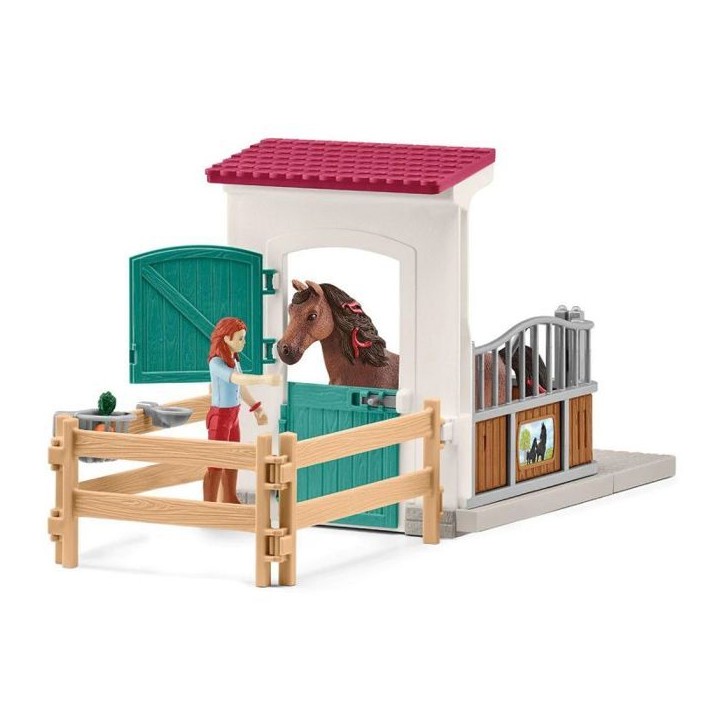 Figurine Horse Box Hannah et Cayenne, Schleich 42710 Horse club, des 5 ans