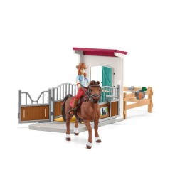 Figurine Horse Box Hannah et Cayenne, Schleich 42710 Horse club, des 5