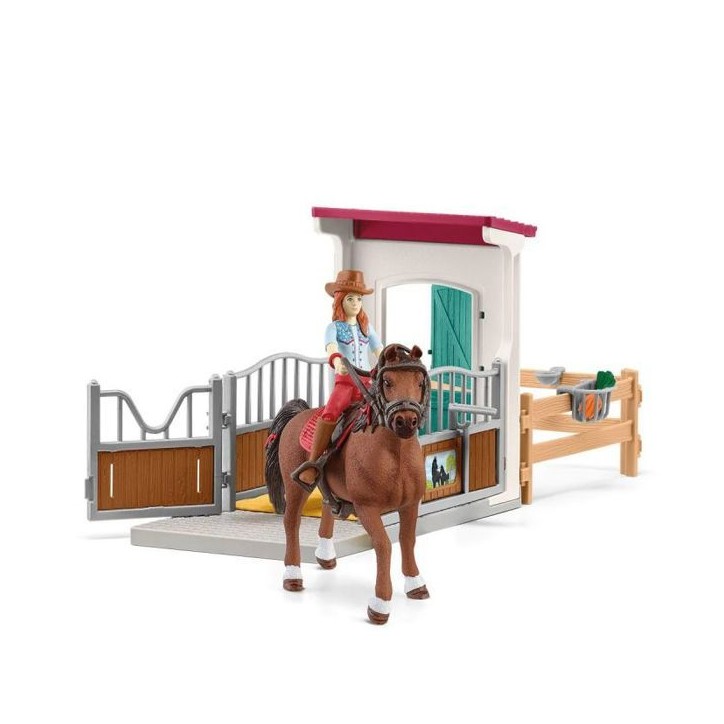 Figurine Horse Box Hannah et Cayenne, Schleich 42710 Horse club, des 5 ans