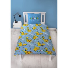 Parure de lit - POKEMON - Pikachu dans tous ses états - Microfibre -