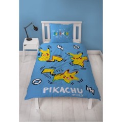 Parure de lit - POKEMON - Pikachu dans tous ses états - Microfibre -