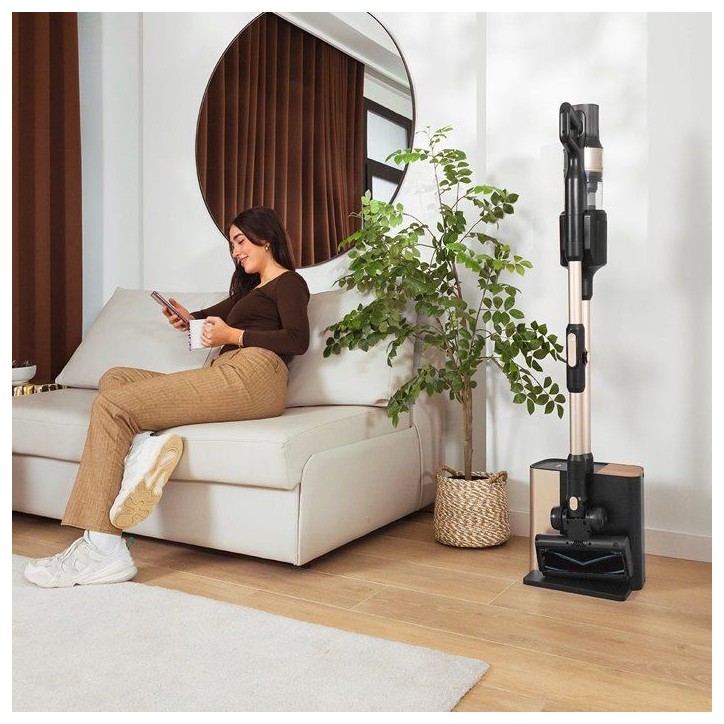 Aspirateur Balai - CECOTEC Conga Rockstar 5500 Hurricane Station Flex - 30 000 Pa - 90 min - Noir / Gris