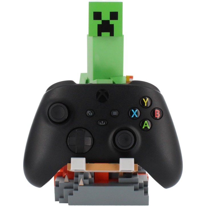Figurine Minecraft Creeper - EXQUISITE GAMING - Cable Guys - Support écouteurs, smartphone ou petit accessoire - 20 cm Figurine Minecraft Creeper - EXQUISITE GAMING - Cable Guys - Support écouteurs, smartphone ou petit accessoire - 20 cm
