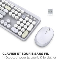 Clavier et souris sans fil - Mobility Lab - Modele ergonomique - 2.4Gh