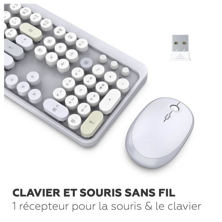 Clavier et souris sans fil - Mobility Lab - Modele ergonomique - 2.4Ghz - Capteur optique - Noir Clavier et souris sans fil - Mobility Lab - Modele ergonomique - 2.4Ghz - Capteur optique - Noir