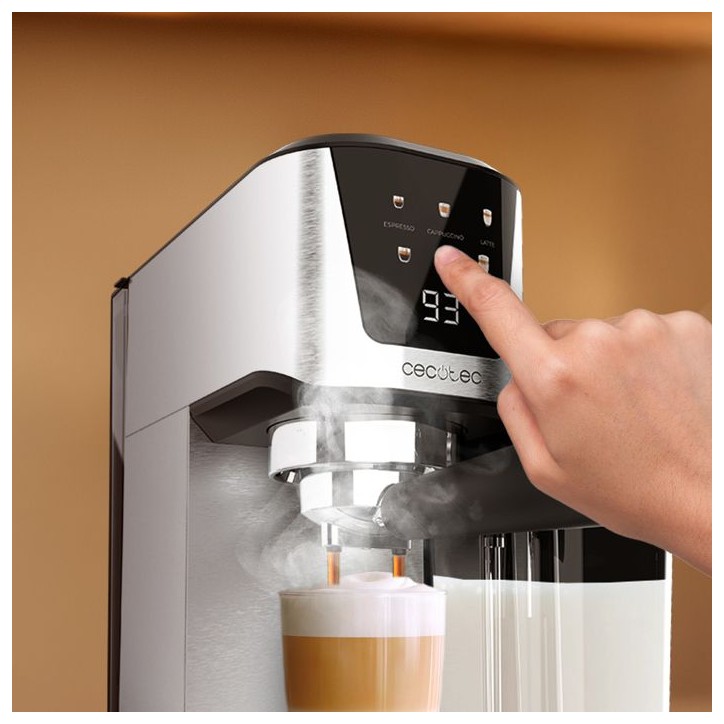 Machine a café - CECOTEC - Power Espresso 20 Cream - 1350 W - 20 bars - 1 L - Inox Machine a café - CECOTEC - Power Espresso 20 Cream - 1350 W - 20 bars - 1 L - Inox