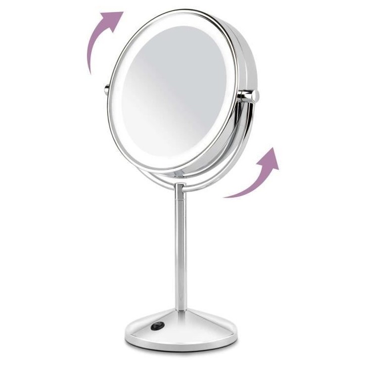 Miroir Lumineux Grossissant x10 - BaByliss Paris - 9436E - Double Face - Ampoules LED Miroir Lumineux Grossissant x10 - BaByliss Paris - 9436E - Double Face - Ampoules LED