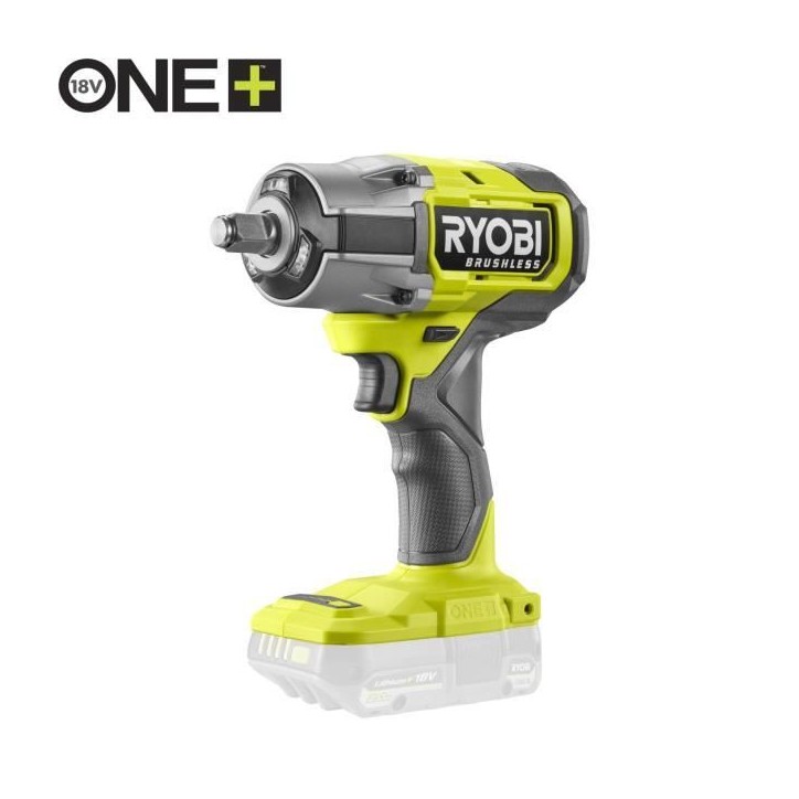 Boulonneuse a chocs - RYOBI - Brushless - 18V - 4 modes : 200 / 350 / 700 Nm - Desserrage 900 Nm - Emmanchement carré 1/2Boulon Boulonneuse a chocs - RYOBI - Brushless - 18V - 4 modes : 200 / 350 / 700 Nm - Desserrage 900 Nm - Emmanchement carré 1/2Boulon