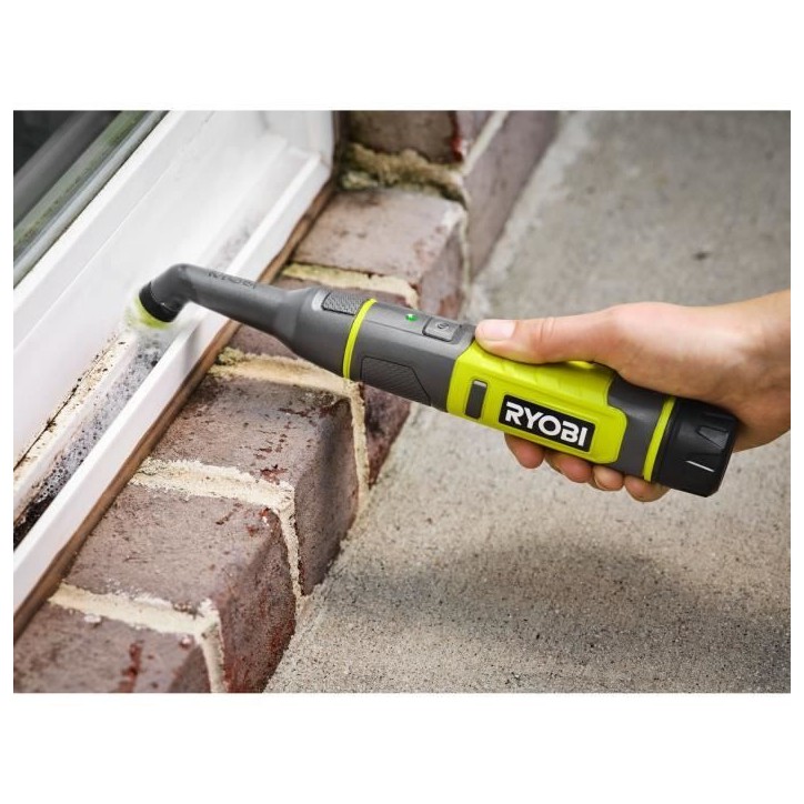 Brosse de détail - RYOBI - 4V - Diam. 20 mm - 200 tr/min - IPX7 - Livrée avec 4 brosses Brosse de détail - RYOBI - 4V - Diam. 20 mm - 200 tr/min - IPX7 - Livrée avec 4 brosses
