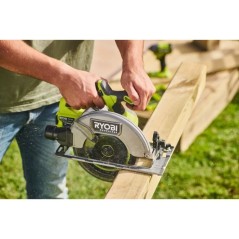Scie circulaire - RYOBI - Brushless - Moteur sans charbons - 18V - Diam. 184 mm x 16 mm - 4 500 tr/min - Livrée avec 1 lame 24