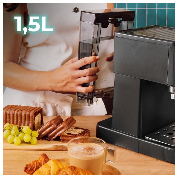 Machine a café - CECOTEC - Espresso 20 Pro Latte - 1350 W - 20 bars - 1,5 L - Noir Machine a café - CECOTEC - Espresso 20 Pro Latte - 1350 W - 20 bars - 1,5 L - Noir
