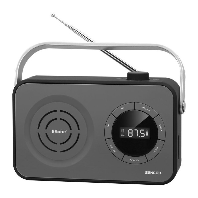 Récepteur radio portable PLL FM avec BT, USB, Micro SD et AUX - Senco