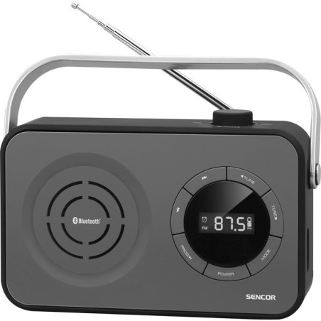 Récepteur radio portable PLL FM avec BT, USB, Micro SD et AUX - Senco